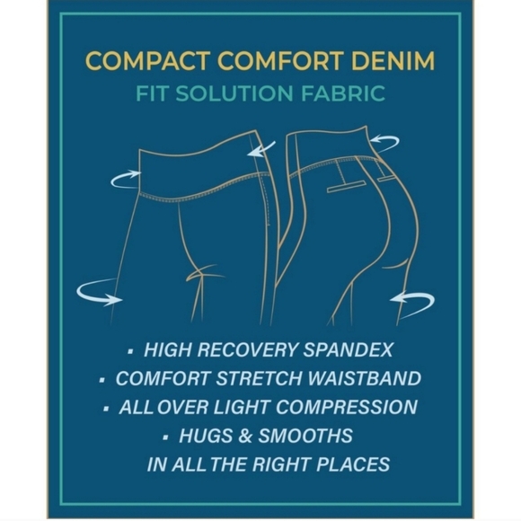 💚5/$25 DG2 Diane Gilman Compact Comfort Denim Bootcut Jeans White Size 2 Tall - Picture 3 of 9